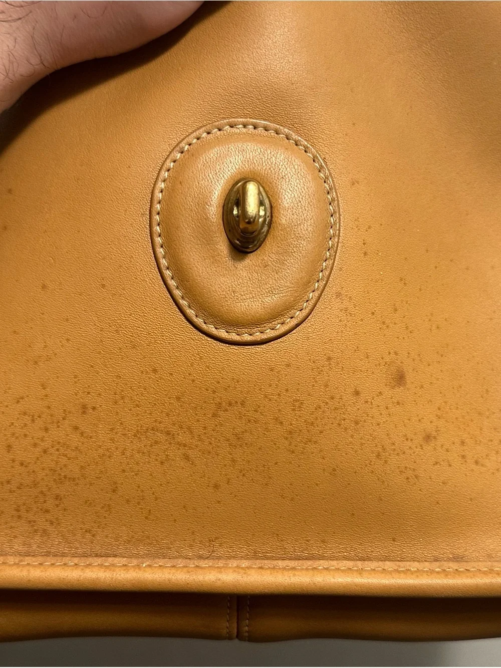 Vintage Coach 9927 British Tan Court Briefcase Messenger Bag USA Leather